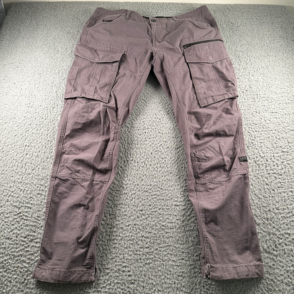 G Star Raw Cargo‎ Pants Mens 38x34 Rovic Zip 3D Tapered Gray Utility Pockets